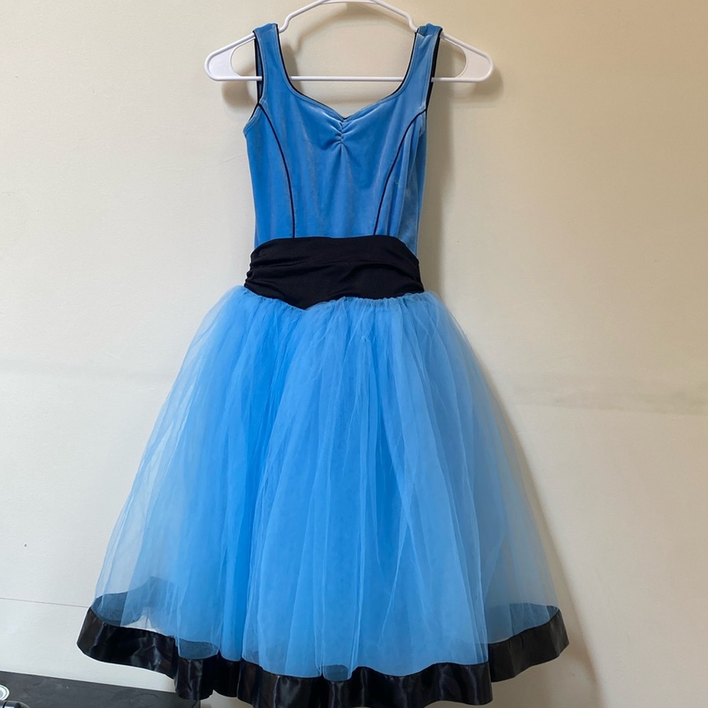 Blue Kids  Dance Costume Dress